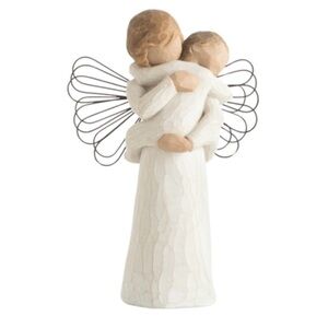❤️ Willow Tree Ivory Angel Sculpture Surrounded by Love
